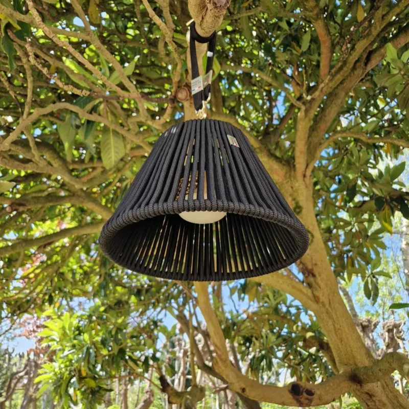 Abat-jour conique noir Ø 22,5 cm 35 cm Paranocta Vente Flash