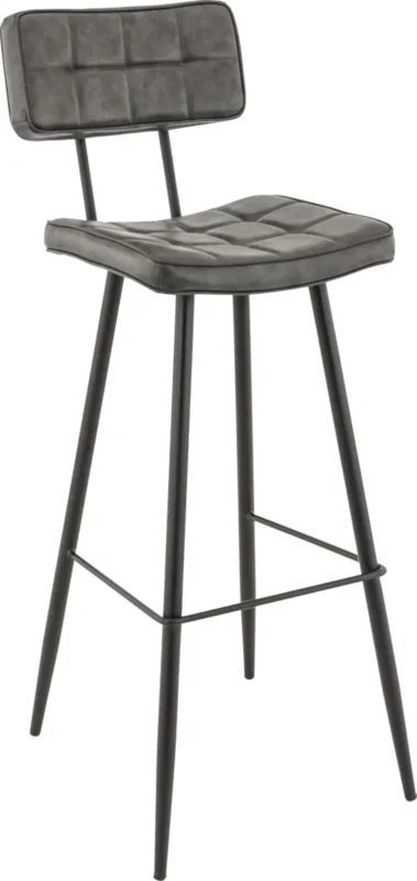 Bon Marché Tabouret de bar gris anthracite 92x37x50 cm Maurice Flexmob