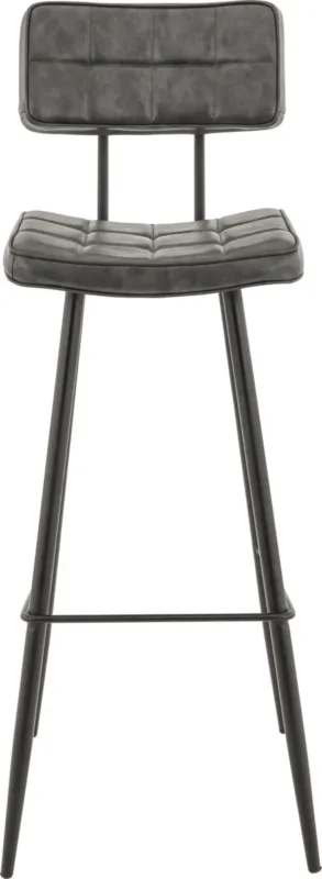 Tabouret de bar gris anthracite 92x37x50 cm Maurice Flexmob Authentique