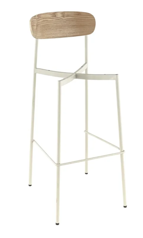 Structure tabouret d'intérieur blanc 106x42x48 cm Ralph Flexmob Nouvel Arrivage