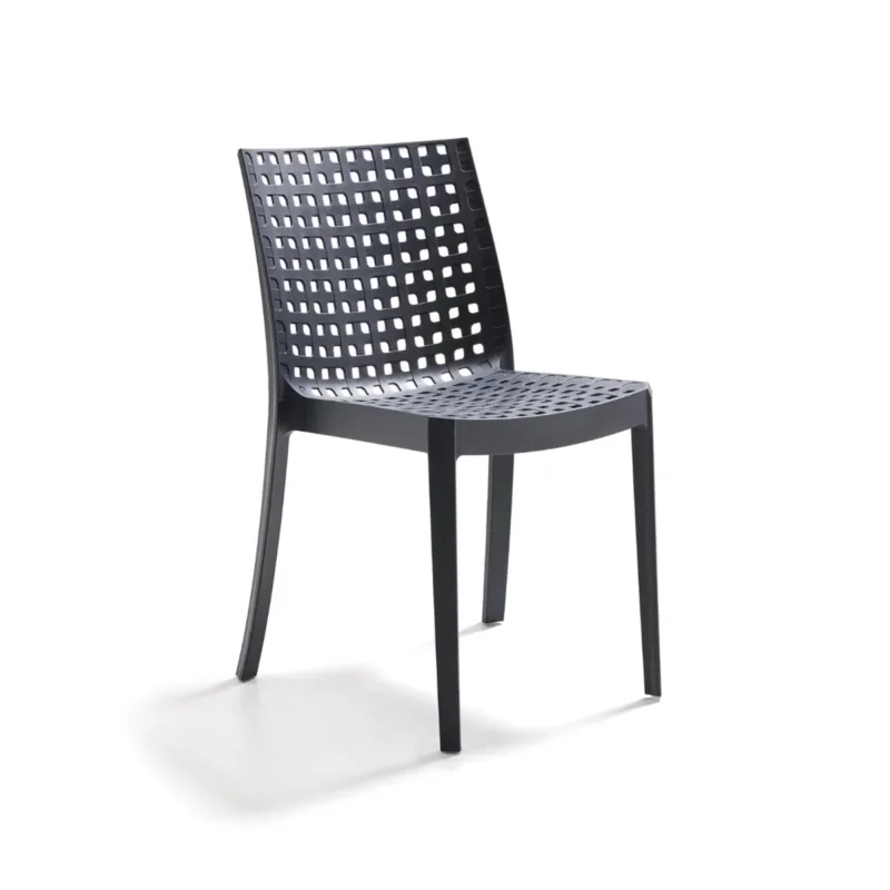Bon Marché Chaise d'extérieur gris anthracite