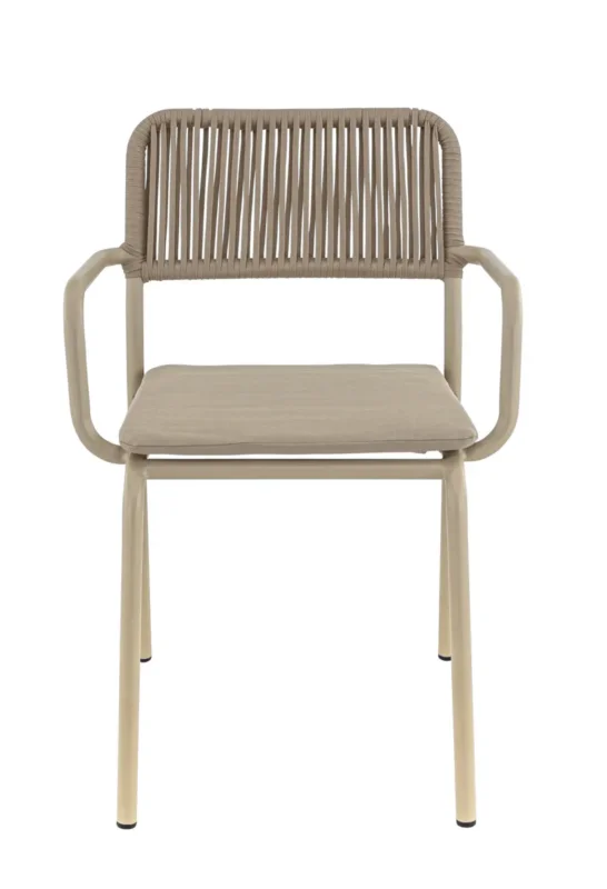 Vente Flash Fauteuil de terrasse taupe 83x57x58 cm Murcia Flexmob
