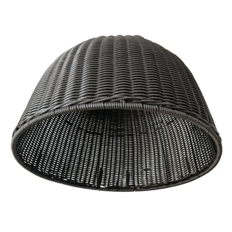 Acheter Direct Abat-jour rond noir Ø 45 cm 30 cm Paranocta