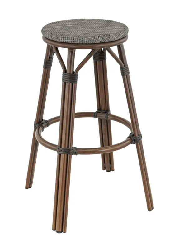 Tabouret de bar de terrasse gris Ø 45 cm 76 cm Dole Flexmob Achetez Aujourd’hui