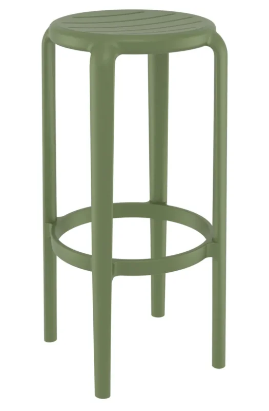 Tabouret de bar de terrasse olive Ø 34 cm 75 cm Tom Flexmob Prix Réduit