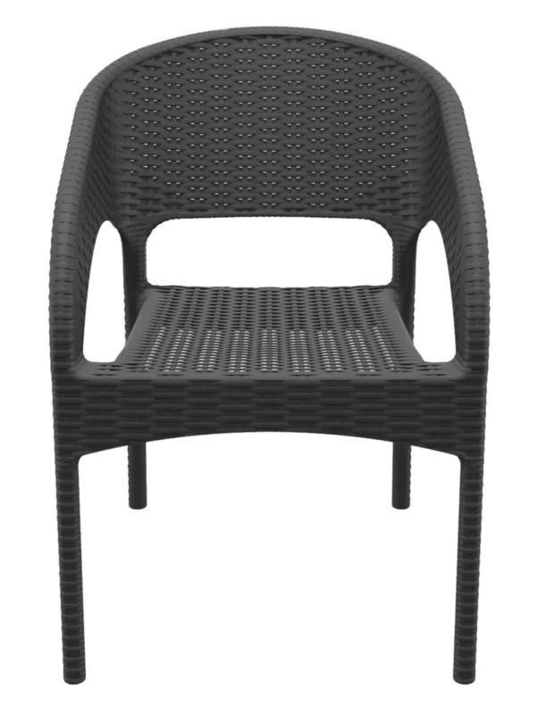 Livraison Gratuite Fauteuil de terrasse gris foncé 81x57x61 cm Panama Flexmob