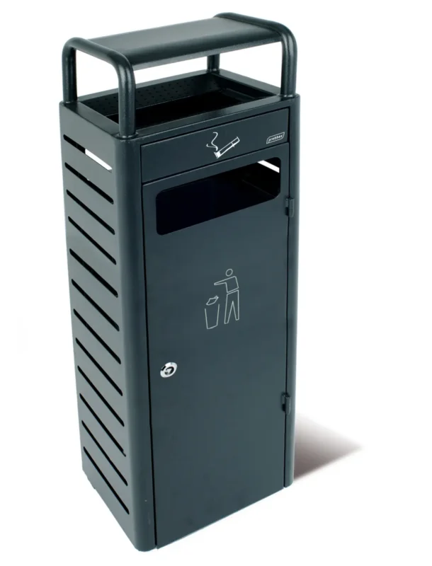 Offre Exclusive Collecteur avec cendrier acier 25x30x96 cm Probbax