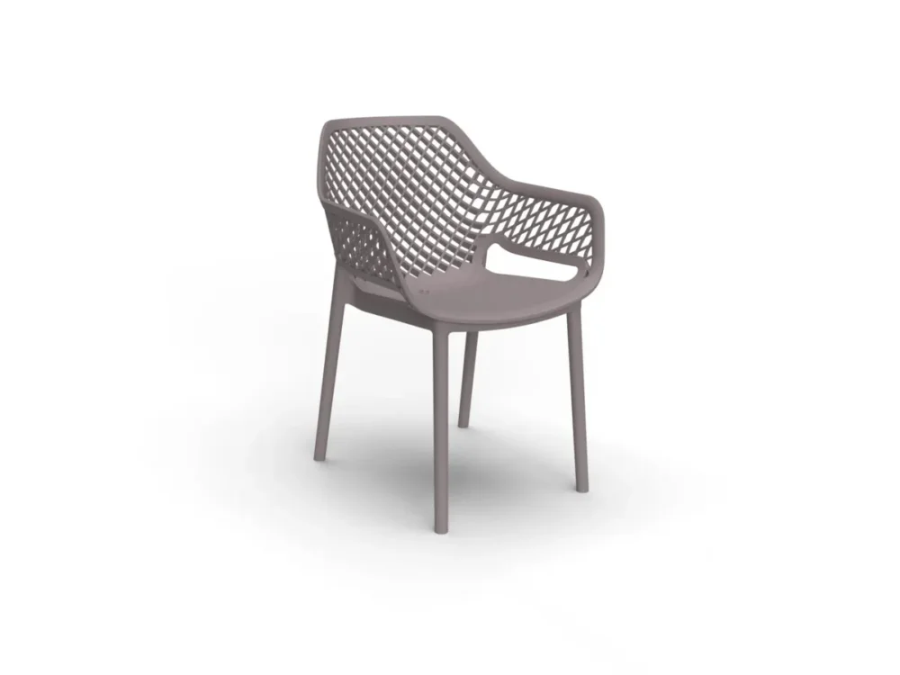 Fauteuil d'extérieur taupe Soldes
