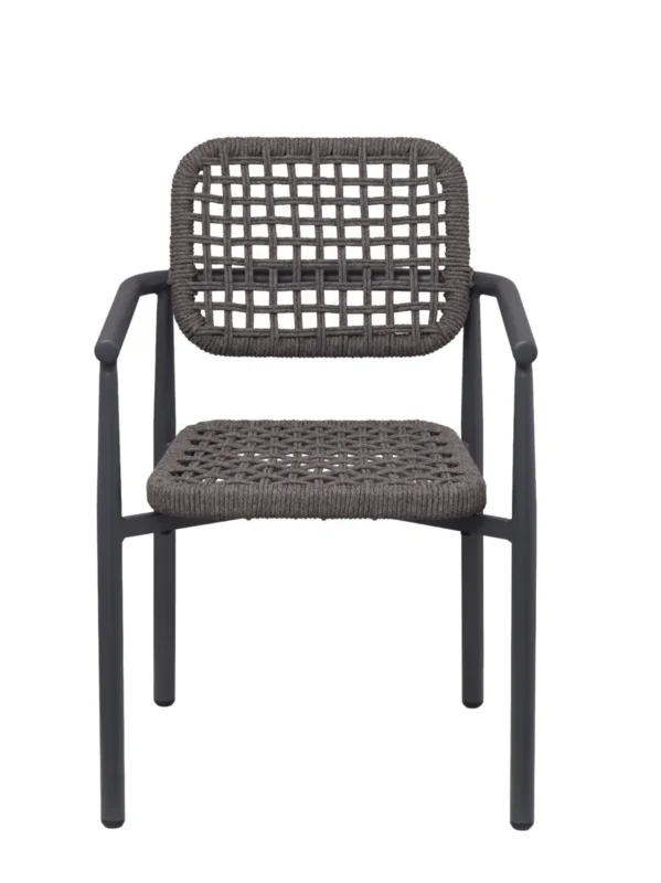 Fauteuil d'extérieur gris anthracite 83x56x59,5 cm Syracuse Flexmob Certifié