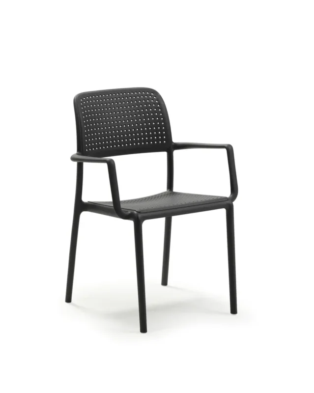 Fauteuil d'extérieur gris anthracite Dernier Modèle
