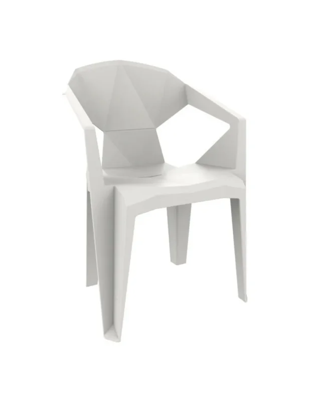 Fauteuil d'extérieur blanc Soldes