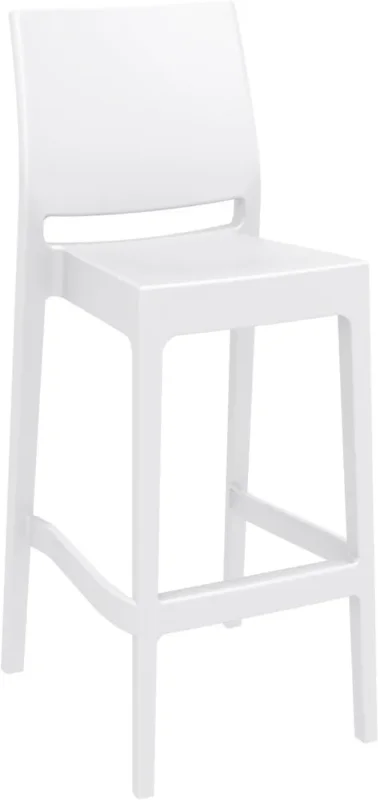 Tabouret de bar blanc 108x44x51 cm Maya Flexmob Livraison Gratuite