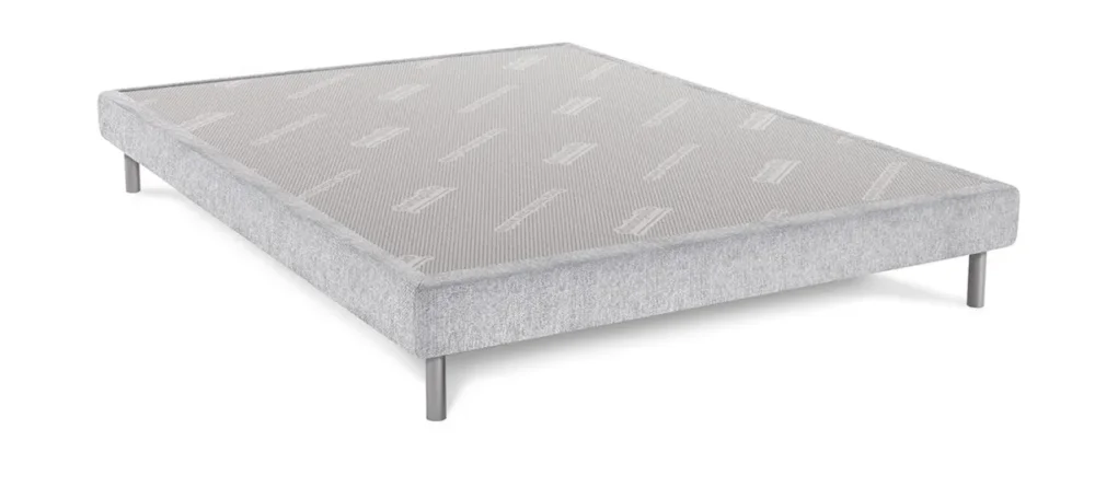 Achetez Aujourd’hui Sommier à latte fixe 1 cadre ferme 200x160x15 cm gris perle Tradisom Dunlopillo