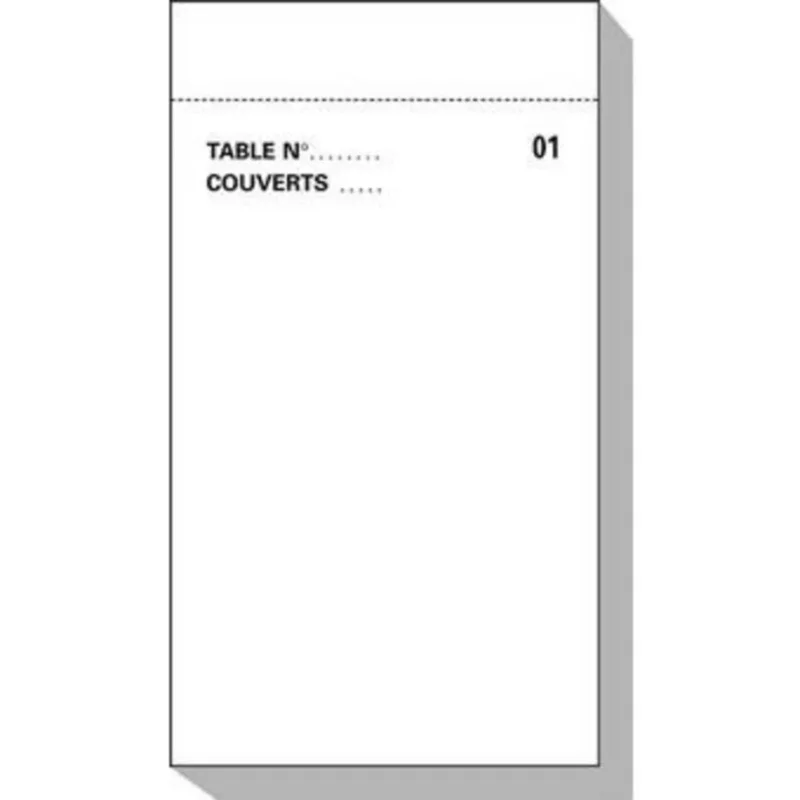 Bloc commande duplicopiant blanc papier 15x8 cm Cogir Affaire À Saisir