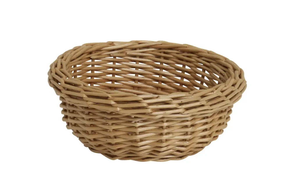 Prix Réduit Corbeille rond beige osier Ø 15,5 cm 6 cm Pro.mundi