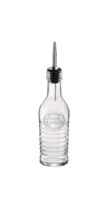 Huilier avec bec verseur transparent Ø 63 mm 190 mm Officina 1825 Bormioli Rocco Meilleur Choix