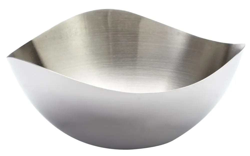 Livraison Gratuite Corbeille rond argent inox Ø 14 cm 5 cm Hypinox Pro.mundi