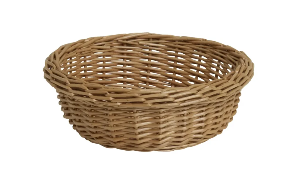 Populaire Corbeille rond beige osier Ø 20 cm 7 cm Pro.mundi