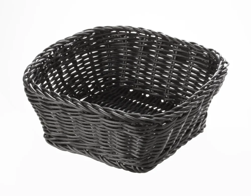 Commande En Gros Corbeille carré noir polypropylène (pp) 19x19x7,6 cm Twiggy Pro.mundi