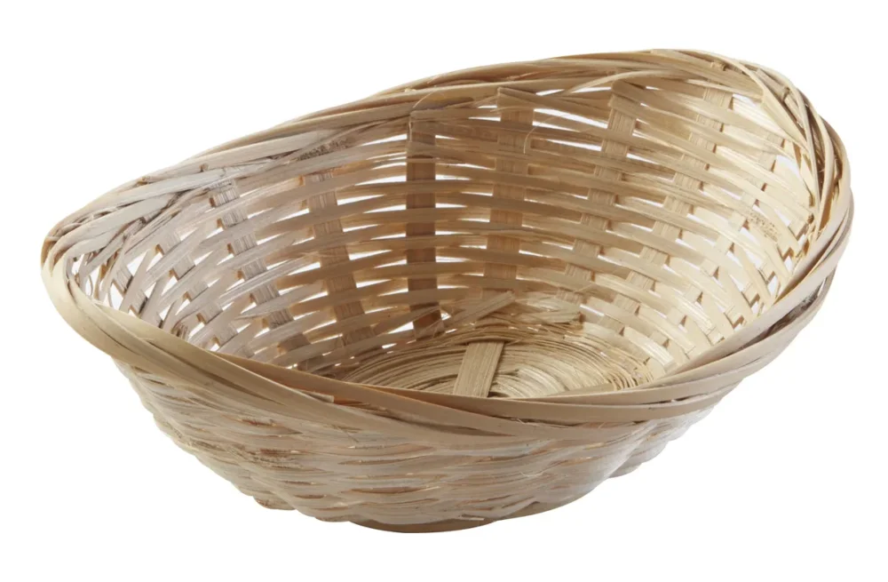 Livraison Express Corbeille ovale bambou 19,5x15x6 cm Pro.mundi