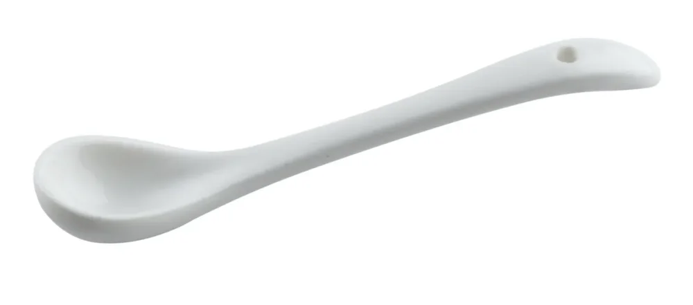 Commander Maintenant Cuillère moutardier blanc porcelaine 10 cm Pro.mundi