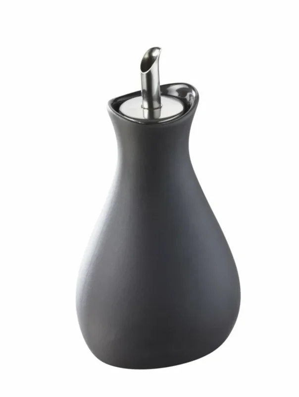 Satisfait Ou Remboursé Huilier / vinaigrier gris porcelaine culinaire 8,3 cm Likid Revol
