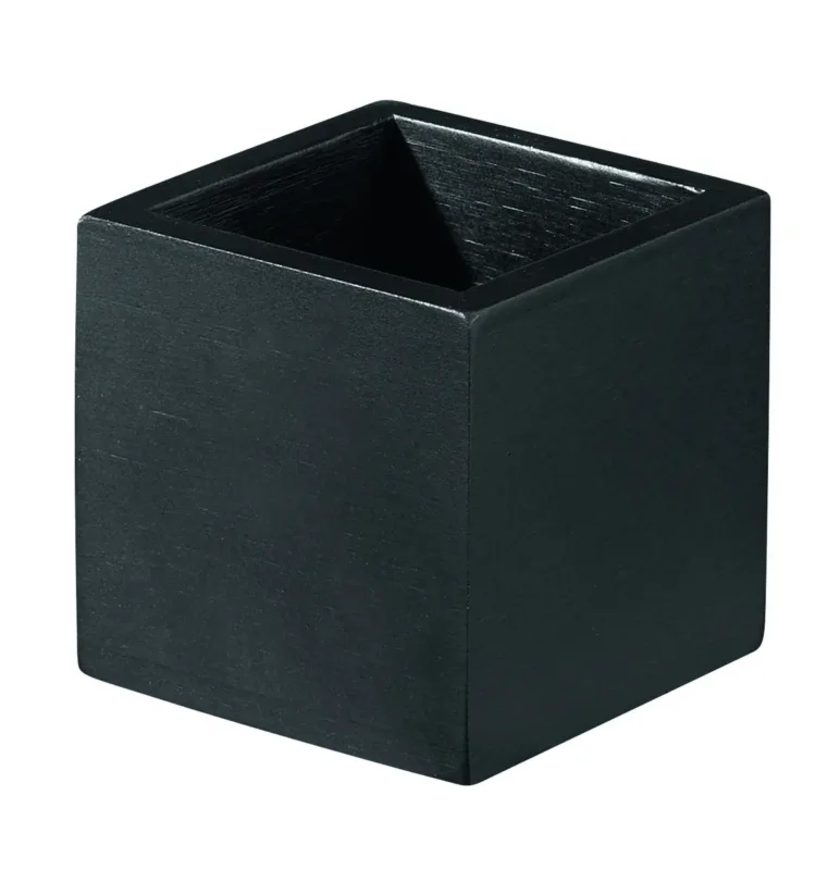 Retour Gratuit Pot carré bambou noir 6x6x6 cm Oxstal Pro.mundi (20 pièces)