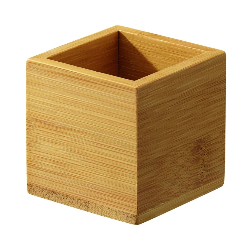 Retour Gratuit Pot carré bambou 6x6x6 cm Oxstal Pro.mundi (20 pièces)