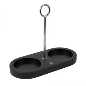 Dernier Modèle Plateau pour moulins à sel/poivre ovale noir 18,5x8,5 cm Paris Classique Peugeot Saveurs