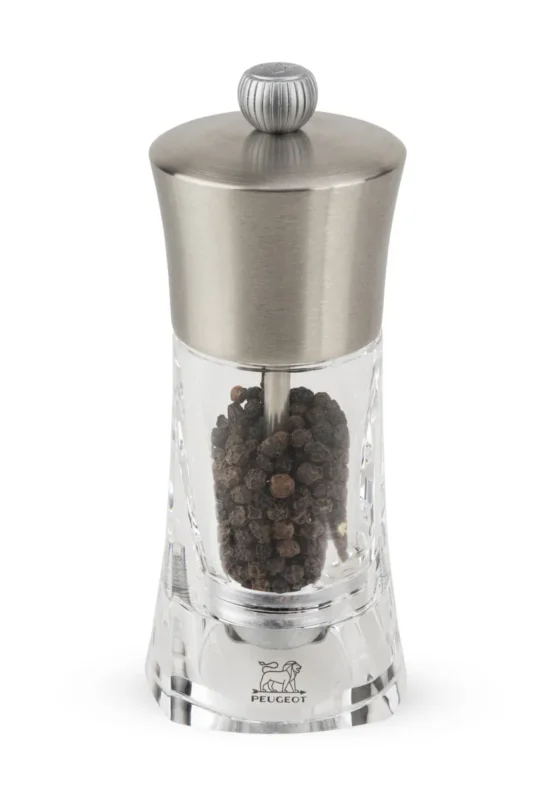 Soldes Moulin à poivre transparent Ø 7 cm 14 cm Ouessant Peugeot Saveurs