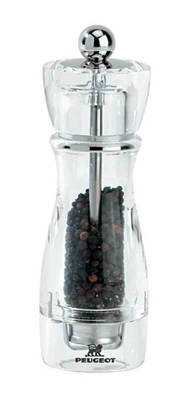 Moulin à poivre transparent 16 cm Vittel Peugeot Saveurs Acheter En Ligne