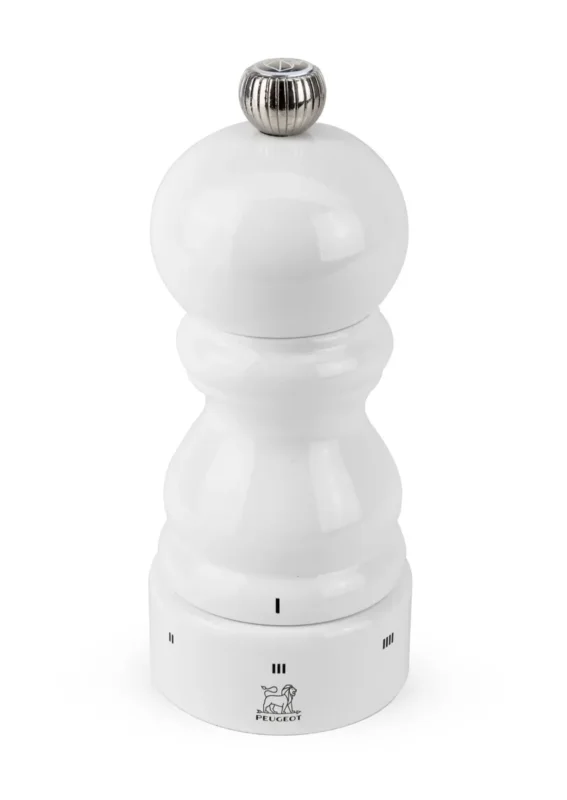 Moulin à sel humide droit blanc 12 cm Paris Peugeot Saveurs Quantité Limitée