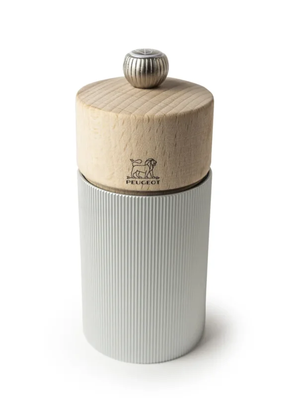 Moulin à sel droit gris 12 cm Line Peugeot Saveurs Must-Have