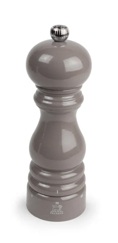 Moulin à poivre rond gris Ø 5 cm 18x5,9x5,9 cm Paris Rama Peugeot Saveurs Nouvel Arrivage