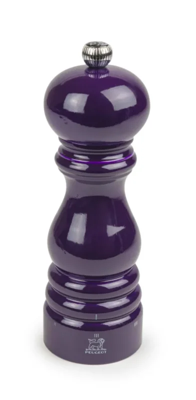 Promotion Moulin à poivre rond aubergine Ø 5 cm 18x5,9x5,9 cm Paris Rama Peugeot Saveurs