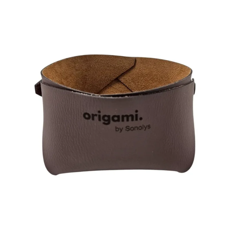 Panier carré chocolat PVC 10x10x7 cm Origami Sonolys Paiement Sécurisé
