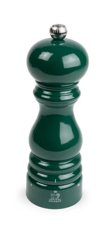 Moulin à poivre rond vert forêt Ø 5 cm 18x5,9x5,9 cm Paris Rama Peugeot Saveurs Retour Gratuit
