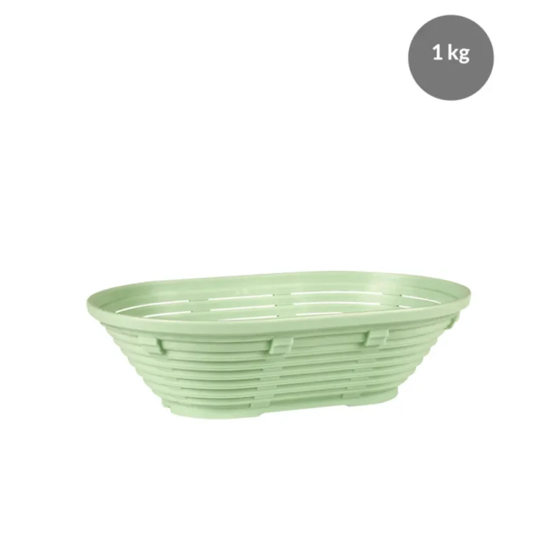 Haute Qualité Banneton Sans couvercle vert plastique 27x17x9 cm 1 L fond ajouré parois ajourées Gilac