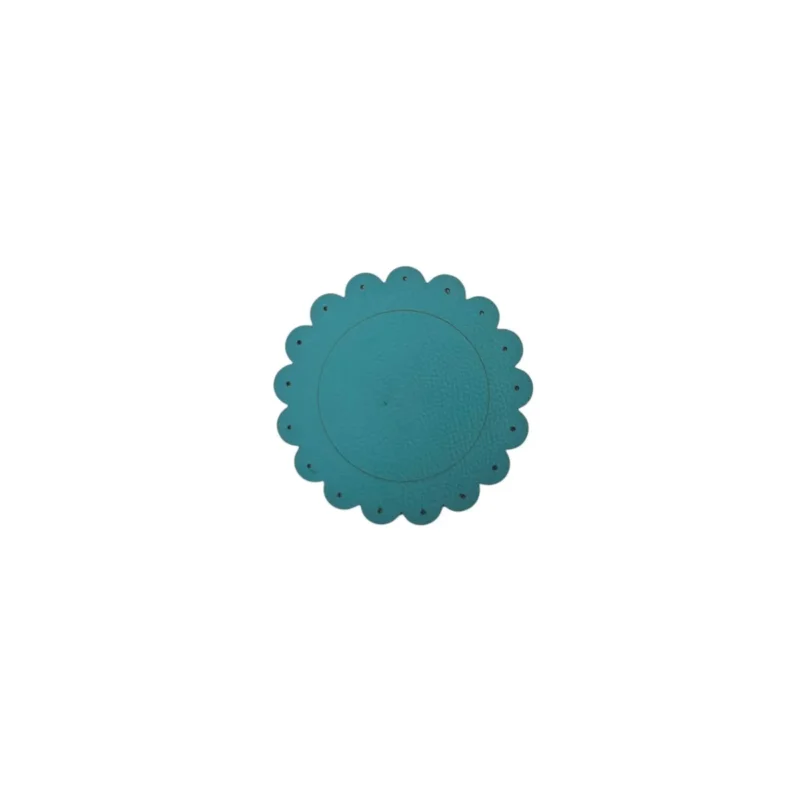 Achat Immédiat Sous verre vert émeraude PVC Ø 12 cm Flower Sonolys