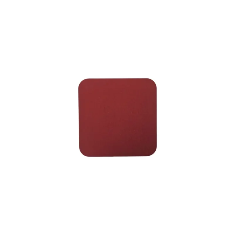 Sous verre carré rouge PVC 11x11 cm Sonolys Nouvelle Collection