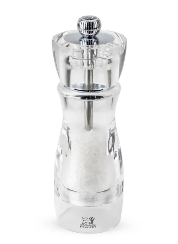 Marque Moulin à sel droit transparent 16 cm Vittel Peugeot Saveurs