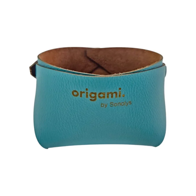Jusqu’à Épuisement Des Stocks Panier carré vert émeraude PVC 13x13x8 cm Origami Sonolys