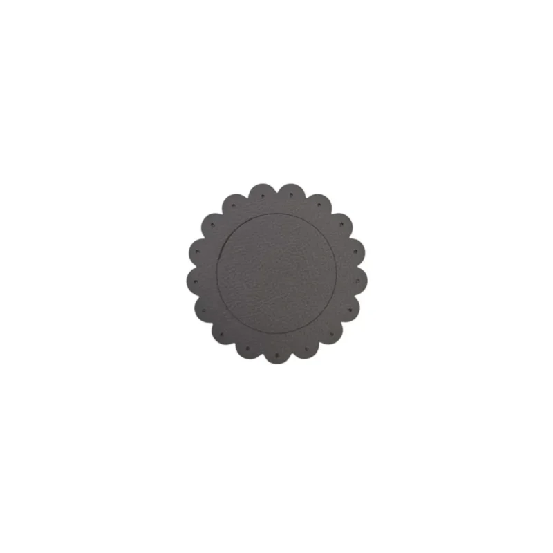 Must-Have Sous verre gris PVC Ø 12 cm Flower Sonolys