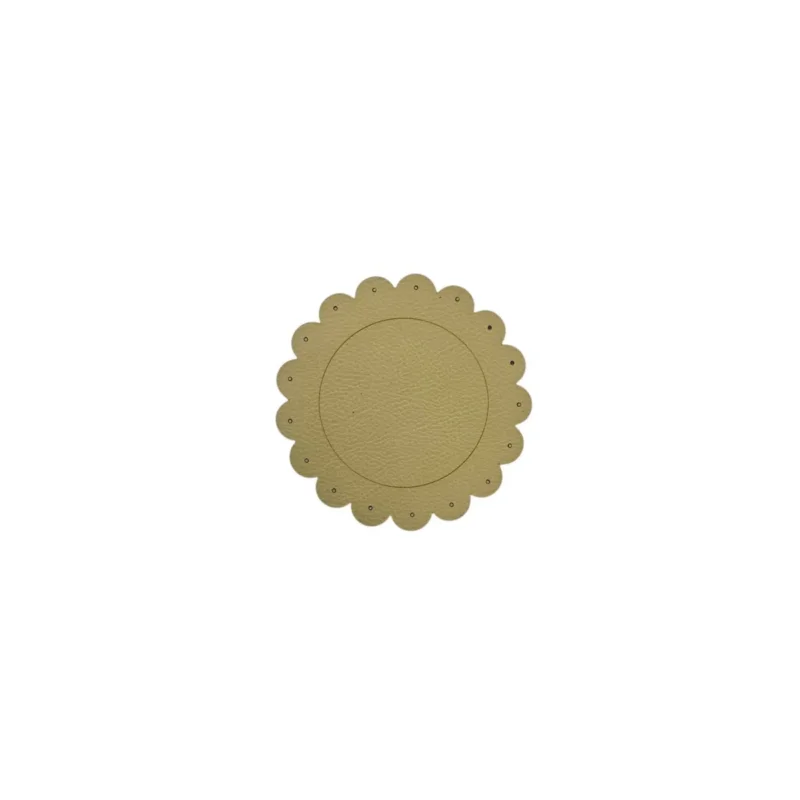 Sous verre vert tilleul PVC Ø 12 cm Flower Sonolys Acheter En Ligne