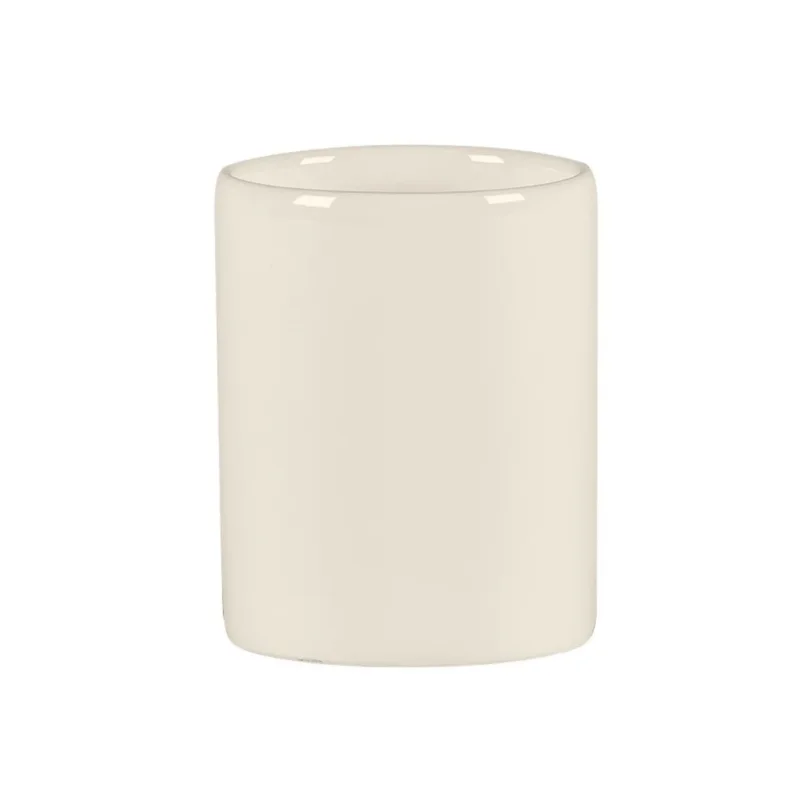 Porte cure-dents rond blanc porcelaine bone china Ø 3,9 cm Fedra Rak Super Prix