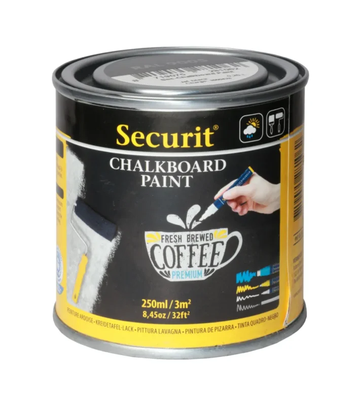 Jusqu’à Épuisement Des Stocks Peinture ardoise noir 7,6x7,6x8,7 cm Securit