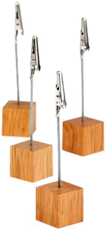 Set de 4 portes-étiquettes et 20 étiquettes carré 2,5x2,5x12 cm Aps Jusqu’à Épuisement Des Stocks
