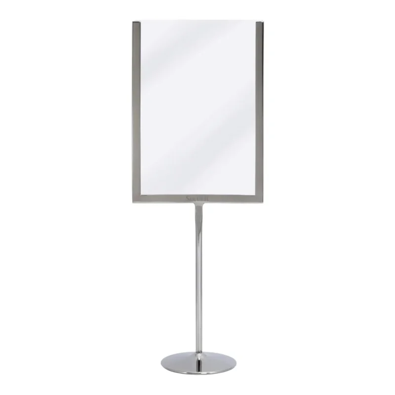 Seulement Aujourd’hui Porte affiche de table a5 gris Ø 9 cm 41x15 cm Securit