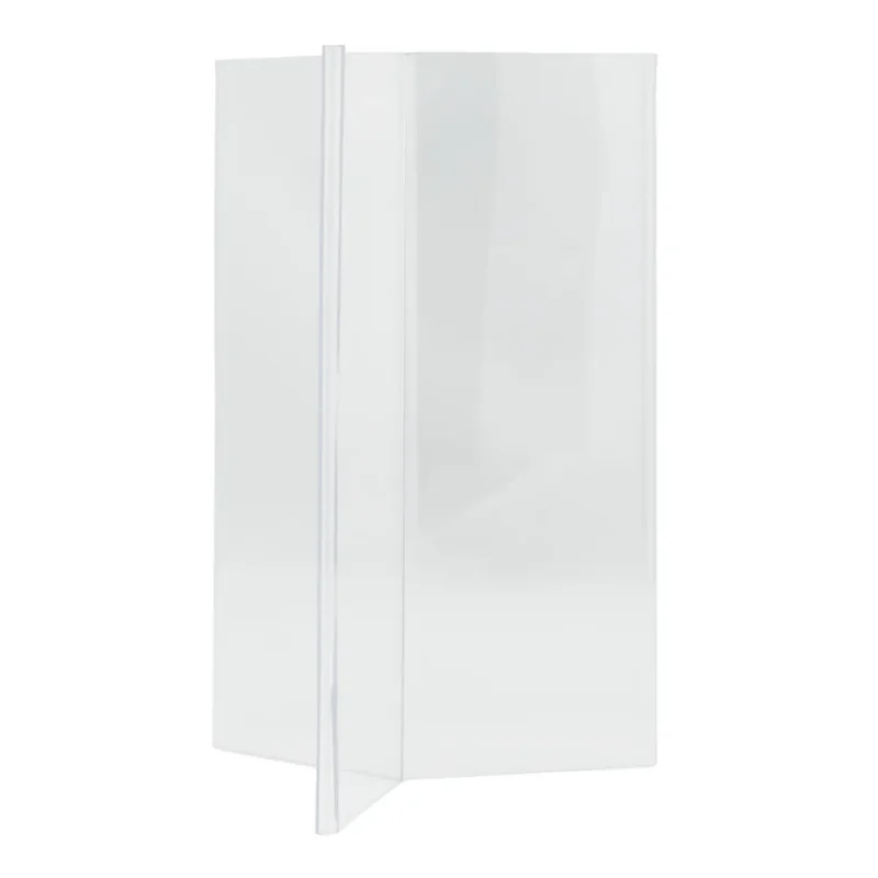 Livraison Gratuite Chevalet porte-affiche 3 faces droit 21x13,5x13,5 cm Acrylic Securit