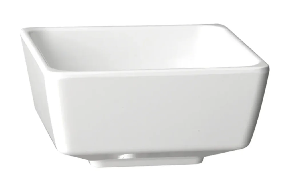 Saladier mélamine blanc 25,5x25,5x12 cm 4 L Float Aps Vente Directe